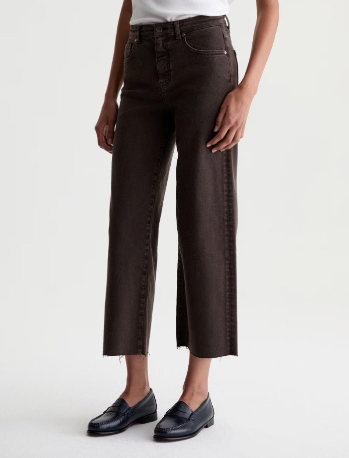 Saige Wide Leg Crop - Sulfur Burnt Umber - Jaffi's