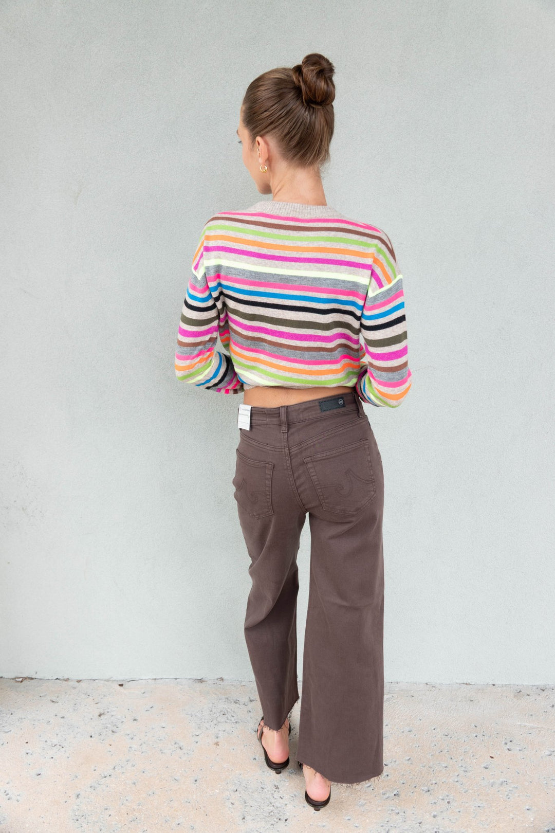 Saige Wide Leg Crop - Sulfur Burnt Umber - Jaffi&