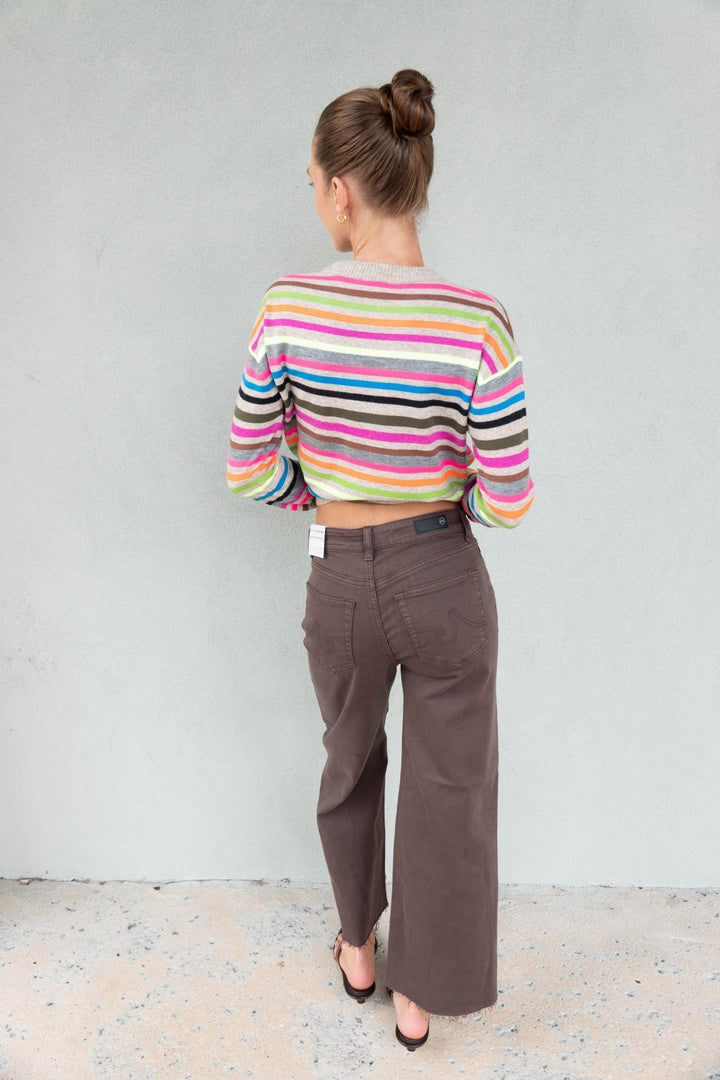 Saige Wide Leg Crop - Sulfur Burnt Umber - Jaffi&
