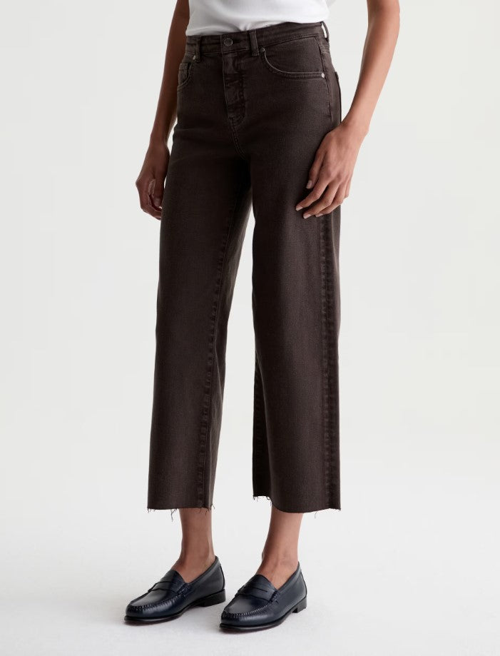 Saige Wide Leg Crop - Sulfur Burnt Umber