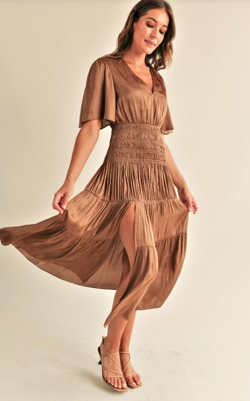 Samantha Maxi Dress - Bronze