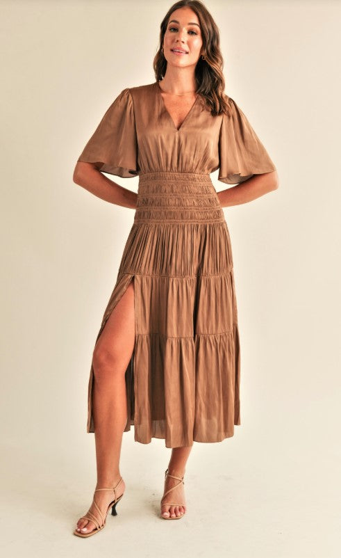 Samantha Maxi Dress - Bronze