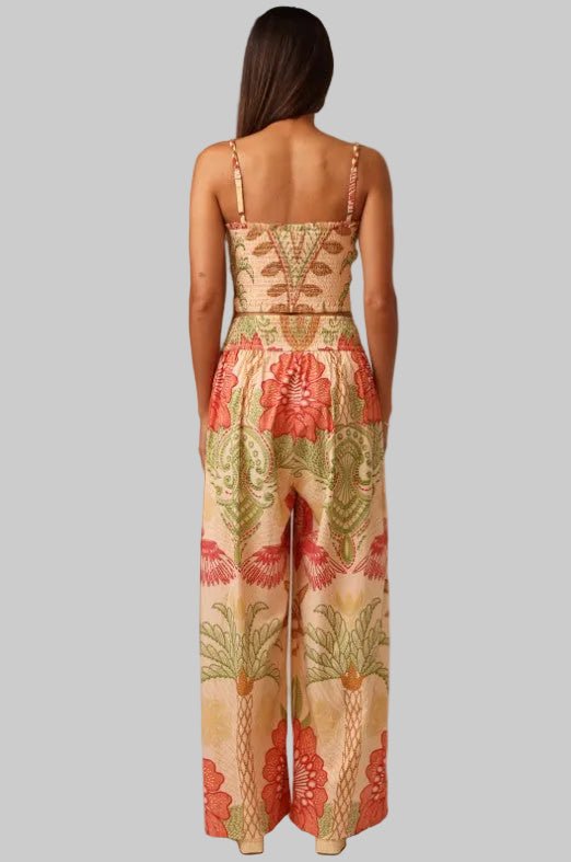 San Jose Pant - Stitchwork Hibiscus - Jaffi's