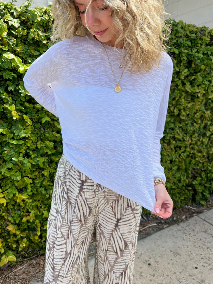 Sandcastle Knit Sweater - White - Jaffi&