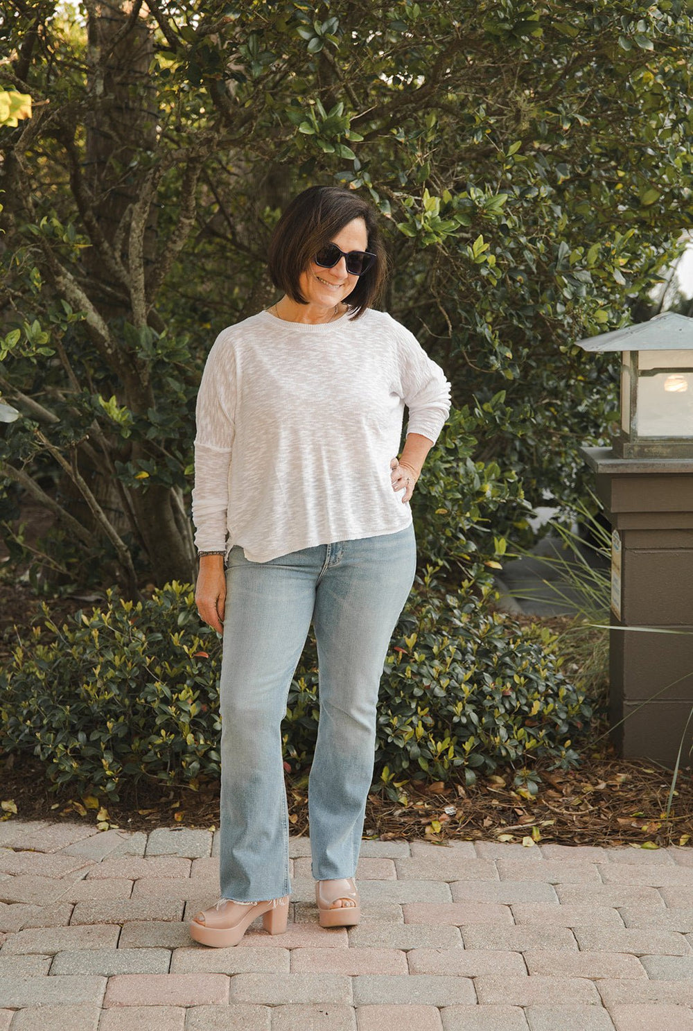 Sandcastle Knit Sweater - White - Jaffi's