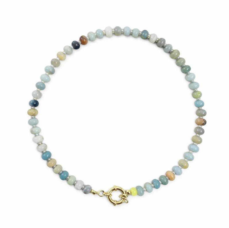 Santorini Beaded Toggle Necklace - Jaffi's