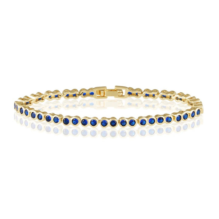 Sapphire Bezel Tennis Bracelet