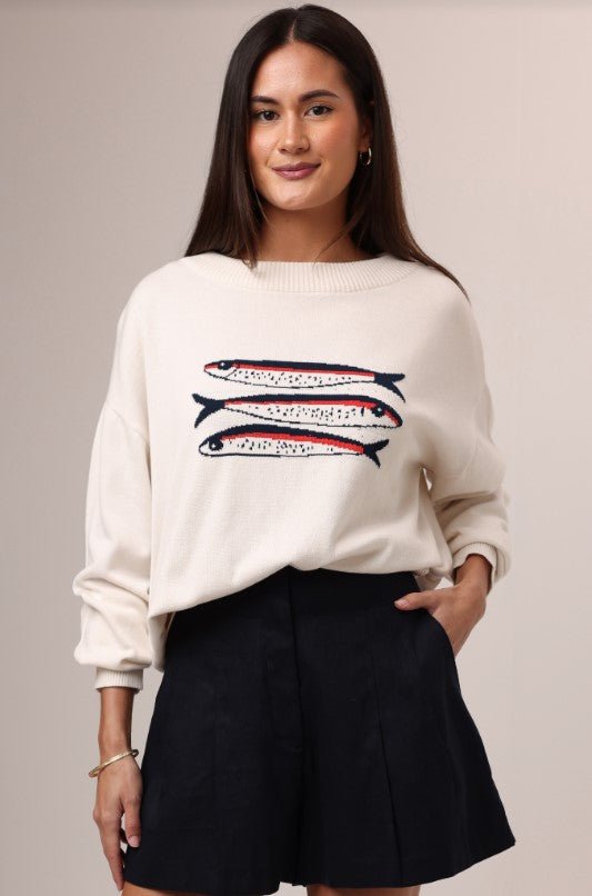 Sardine Sweater - Ivory - Jaffi's
