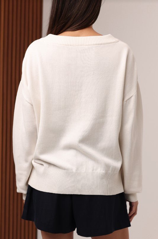 Sardine Sweater - Ivory - Jaffi's