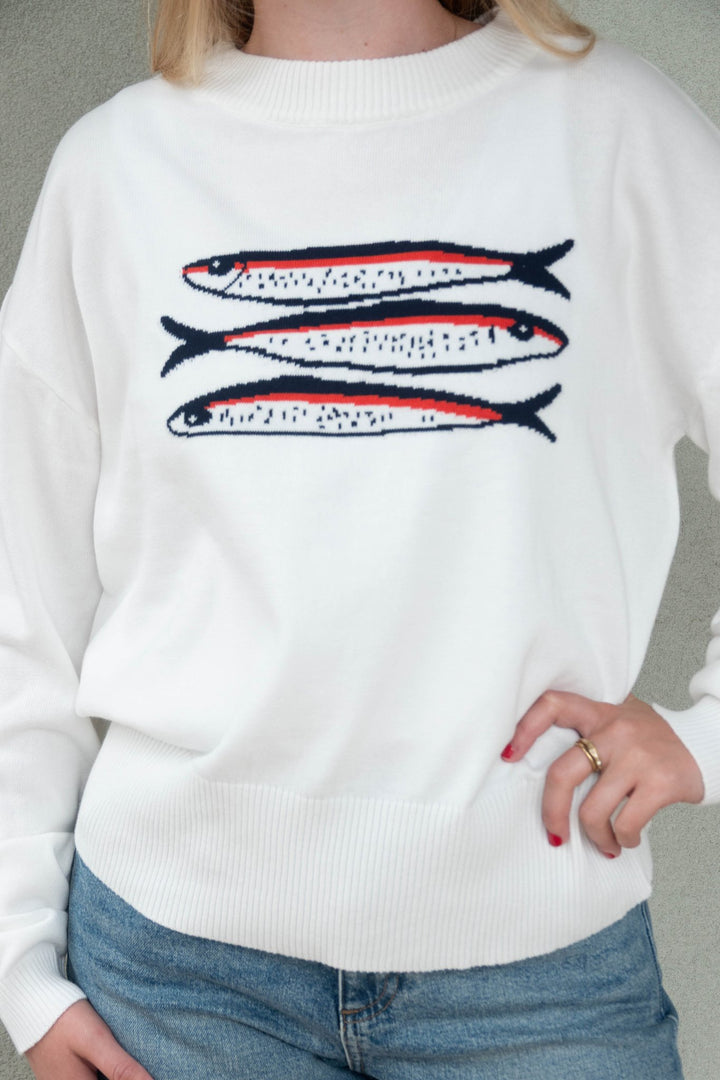 Sardine Sweater - Ivory - Jaffi's