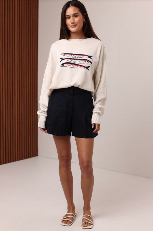 Sardine Sweater - Ivory - Jaffi's