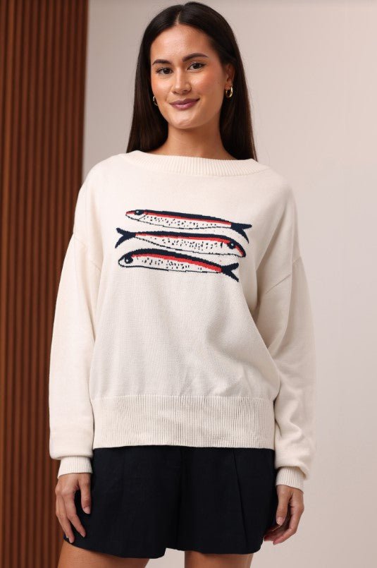 Sardine Sweater - Ivory - Jaffi's