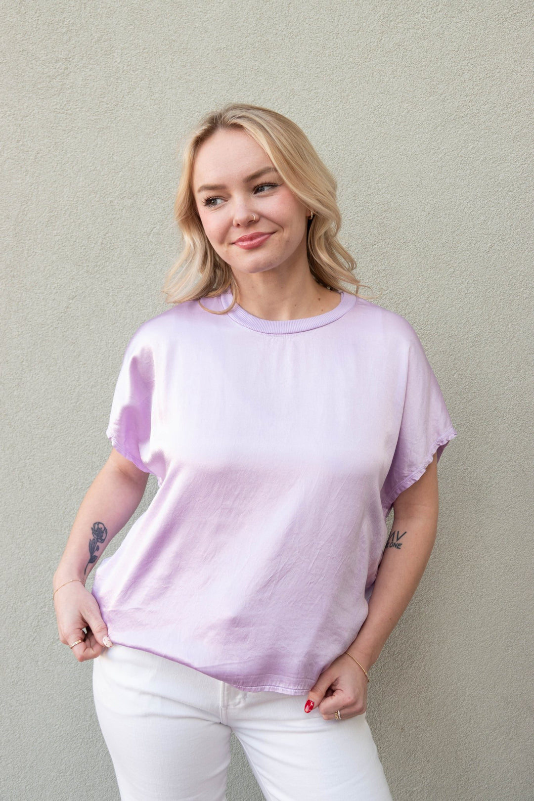 Satin Flow Tee - Whimsy - Jaffi's