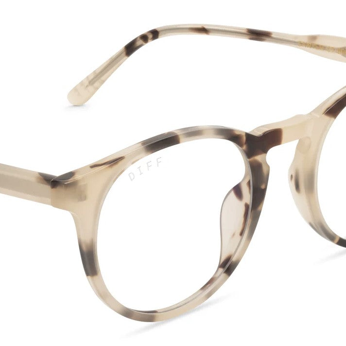 Sawyer Blue Light Glasses - Cream Tortoise