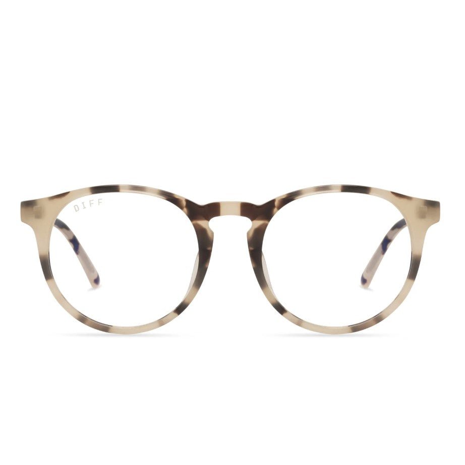 Sawyer Blue Light Glasses - Cream Tortoise - Jaffi's