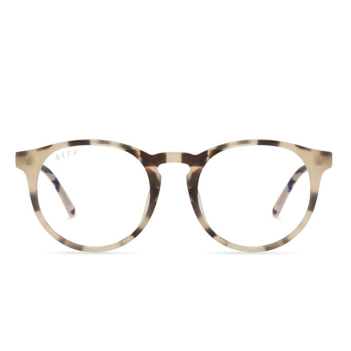 Sawyer Blue Light Glasses - Cream Tortoise - Jaffi's