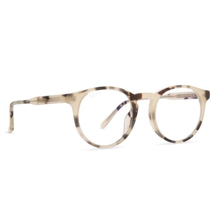 Sawyer Blue Light Glasses - Cream Tortoise - Jaffi's