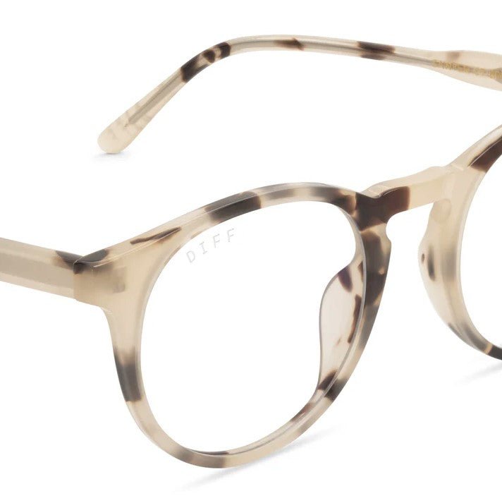 Sawyer Blue Light Glasses - Cream Tortoise - Jaffi's