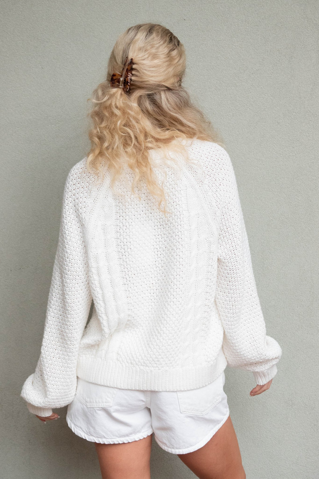 Saxon Cardigan - Chalk - Jaffi's