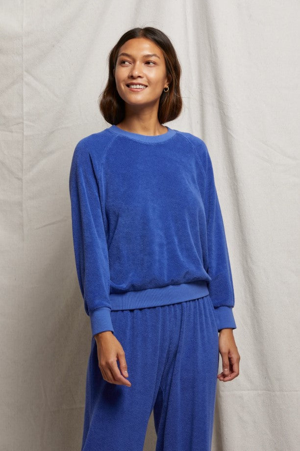 Saylor Terry Pullover - Violet Blue