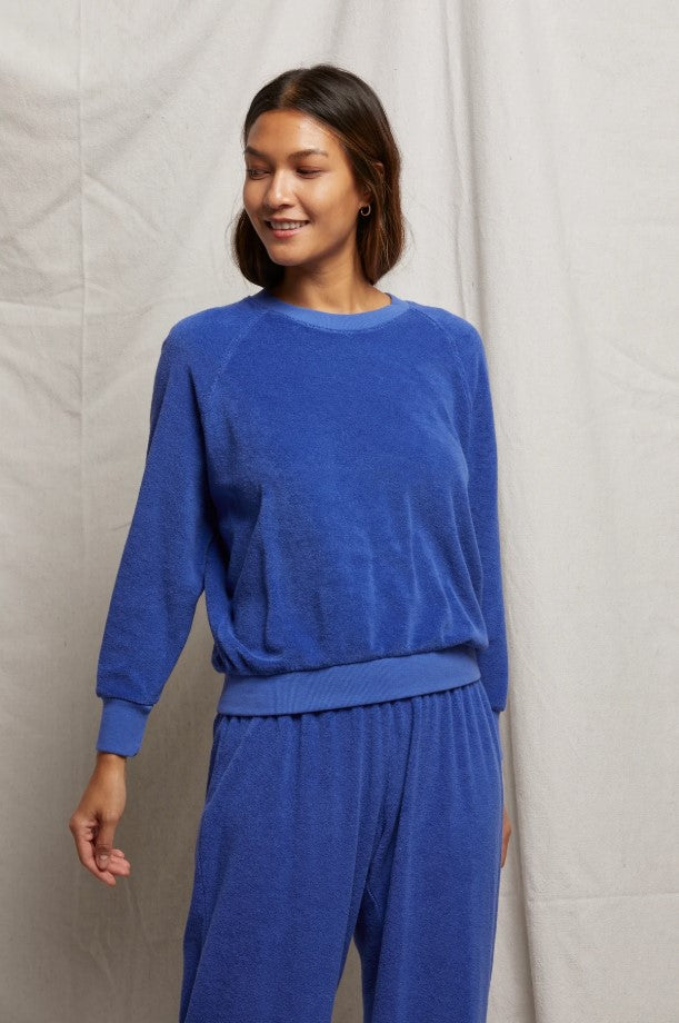 Saylor Terry Pullover - Violet Blue