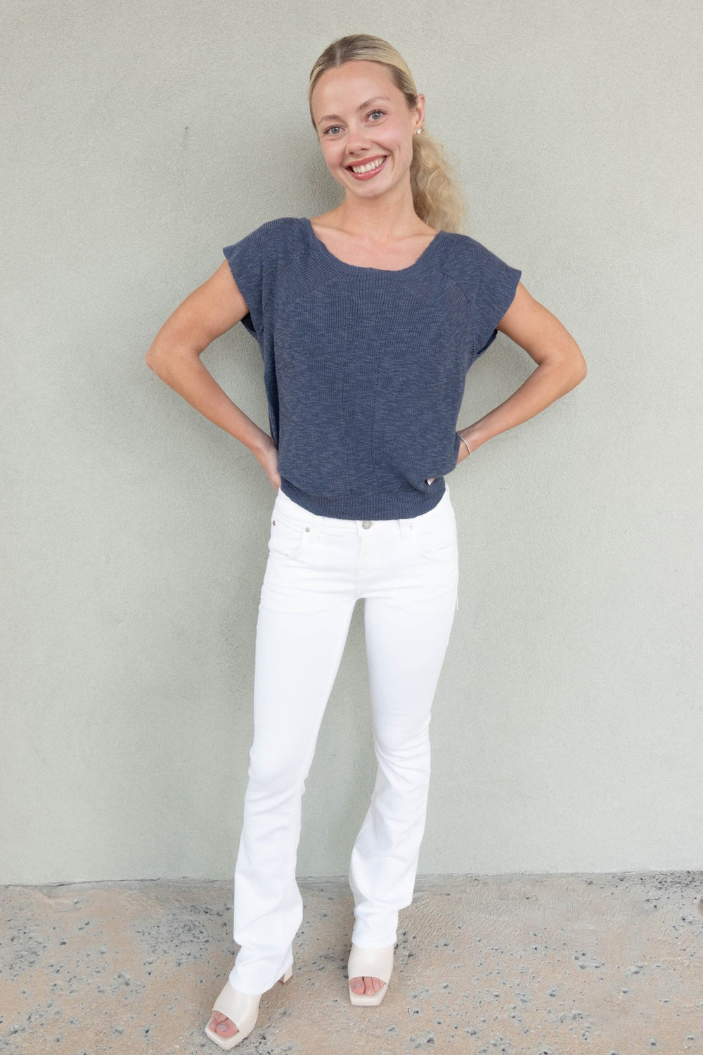 Sea Breeze Top - Honest Indigo - Jaffi's