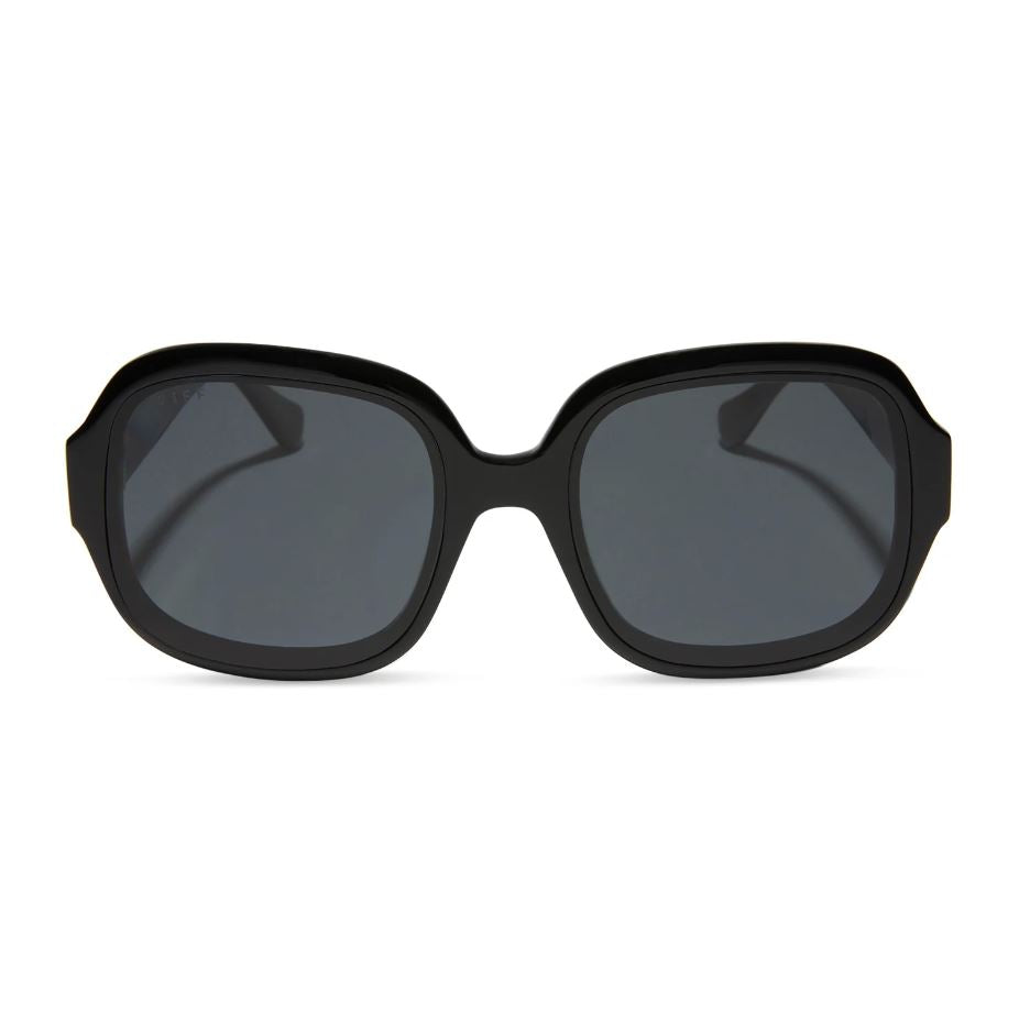 Seraphina Sunglasses - Black + Grey Polarized