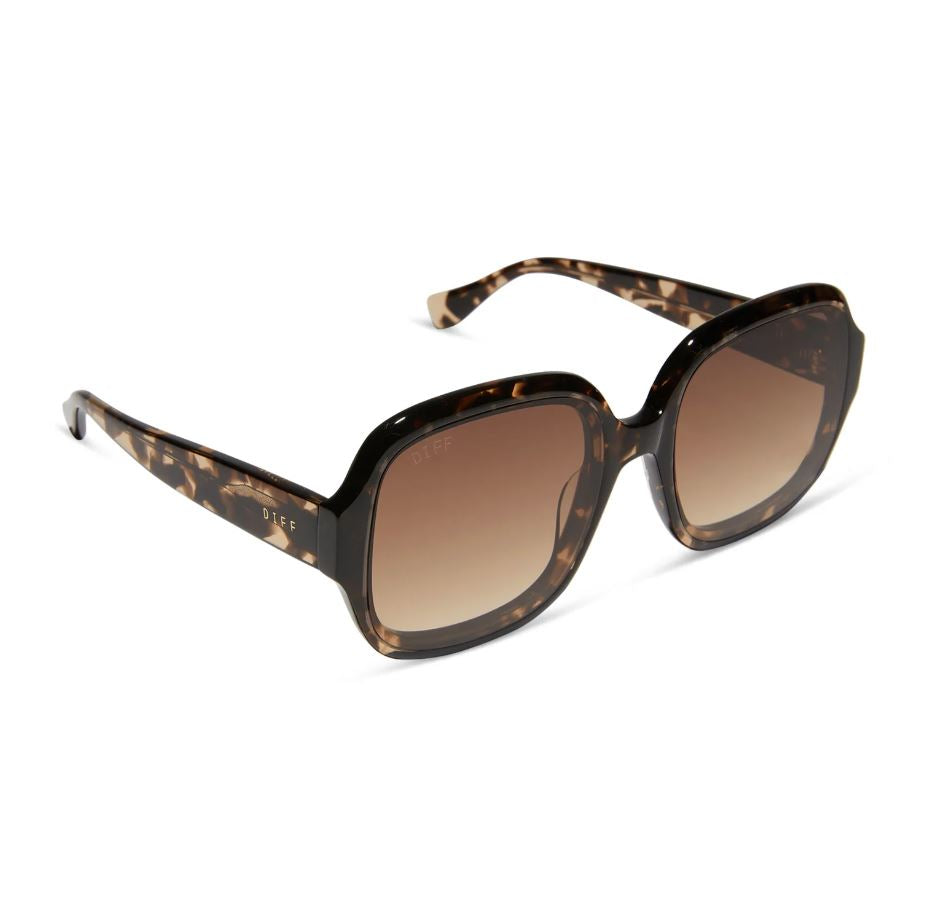 Seraphina Sunglasses - Espresso Tort + Brown Gradient