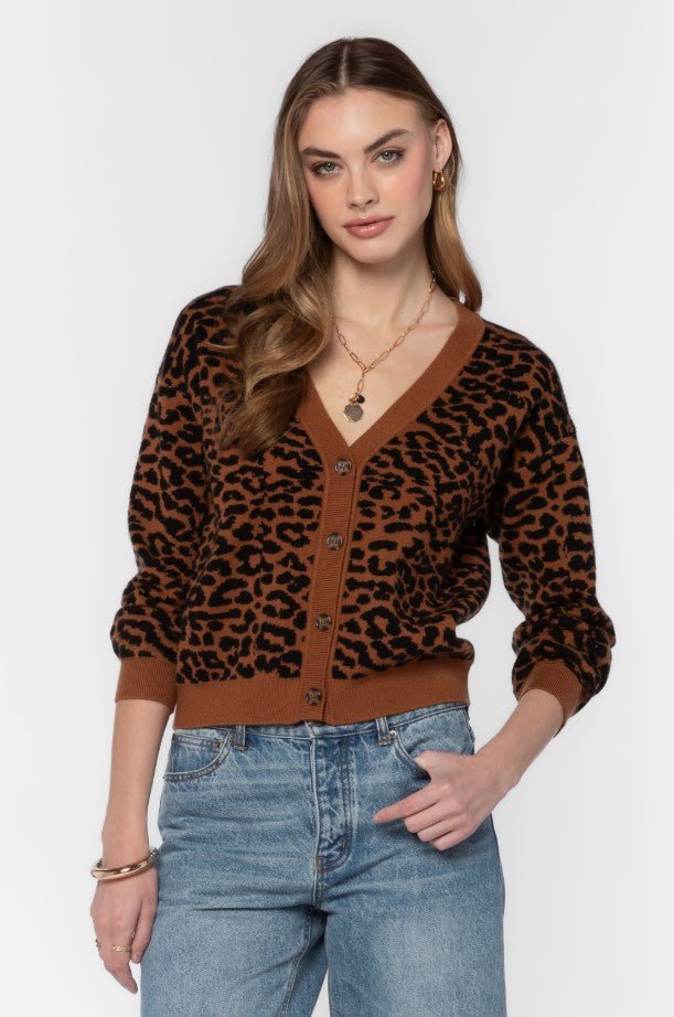 Sharyl Cardigan - Maple Cheetah - Jaffi's