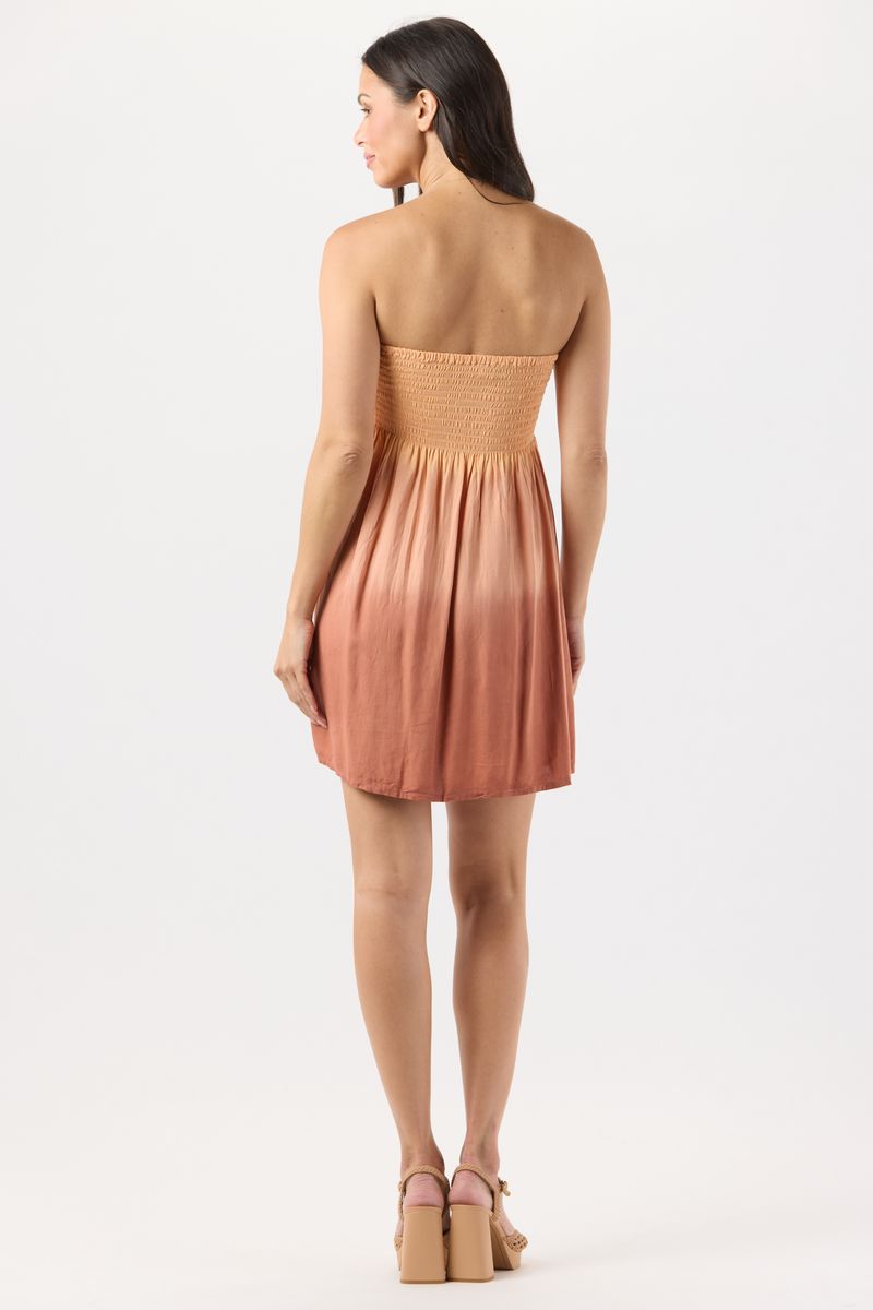 Shawna Mini Dress - Terracotta Ombre - Jaffi's