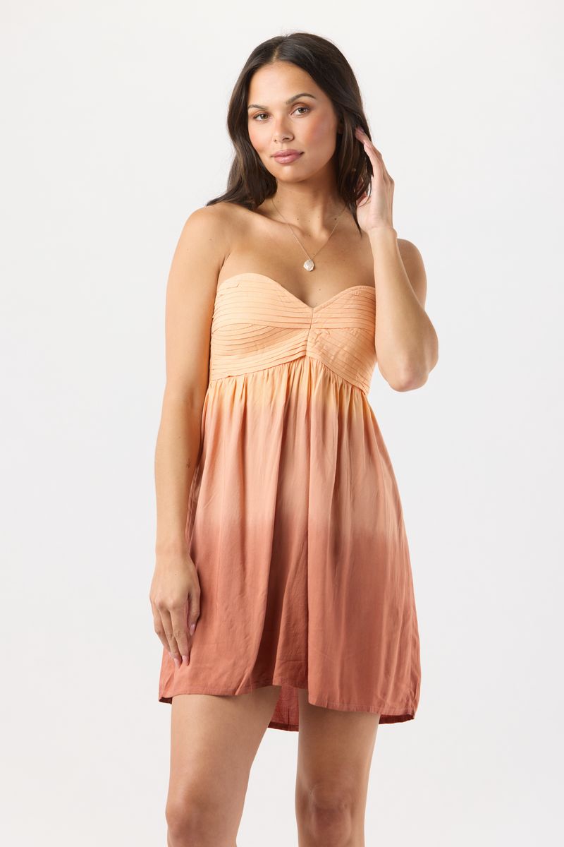 Shawna Mini Dress - Terracotta Ombre