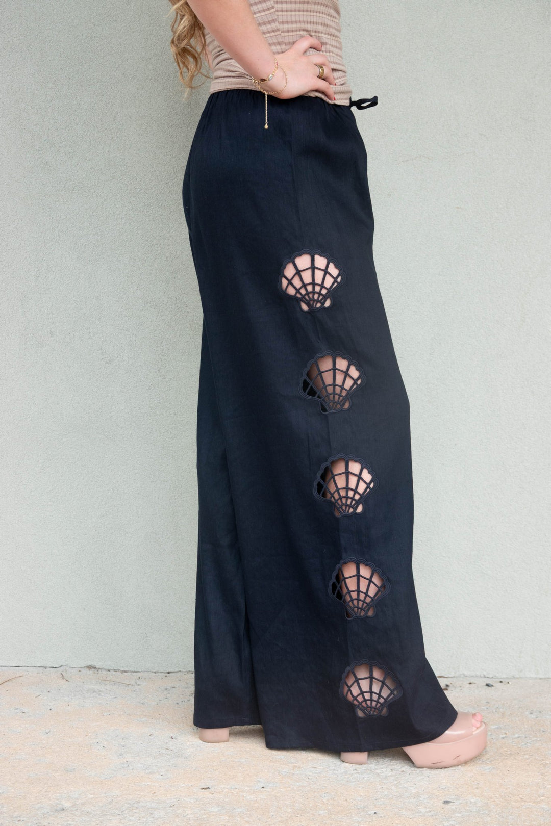 Shelly Pant - Navy - Jaffi's
