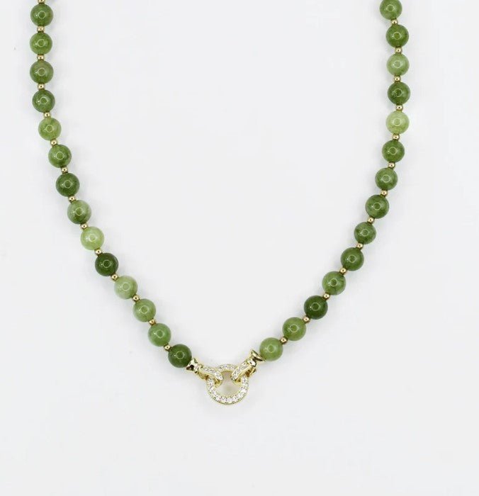 She's The One Beaded Necklace - Green - Jaffi's
