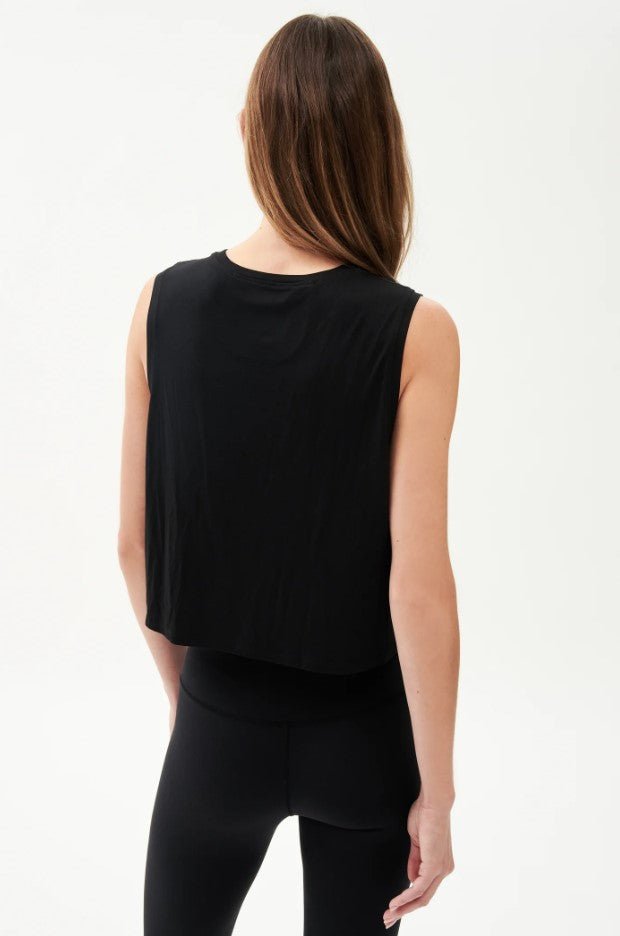 Sienna Jersey Tank - Black - Jaffi's