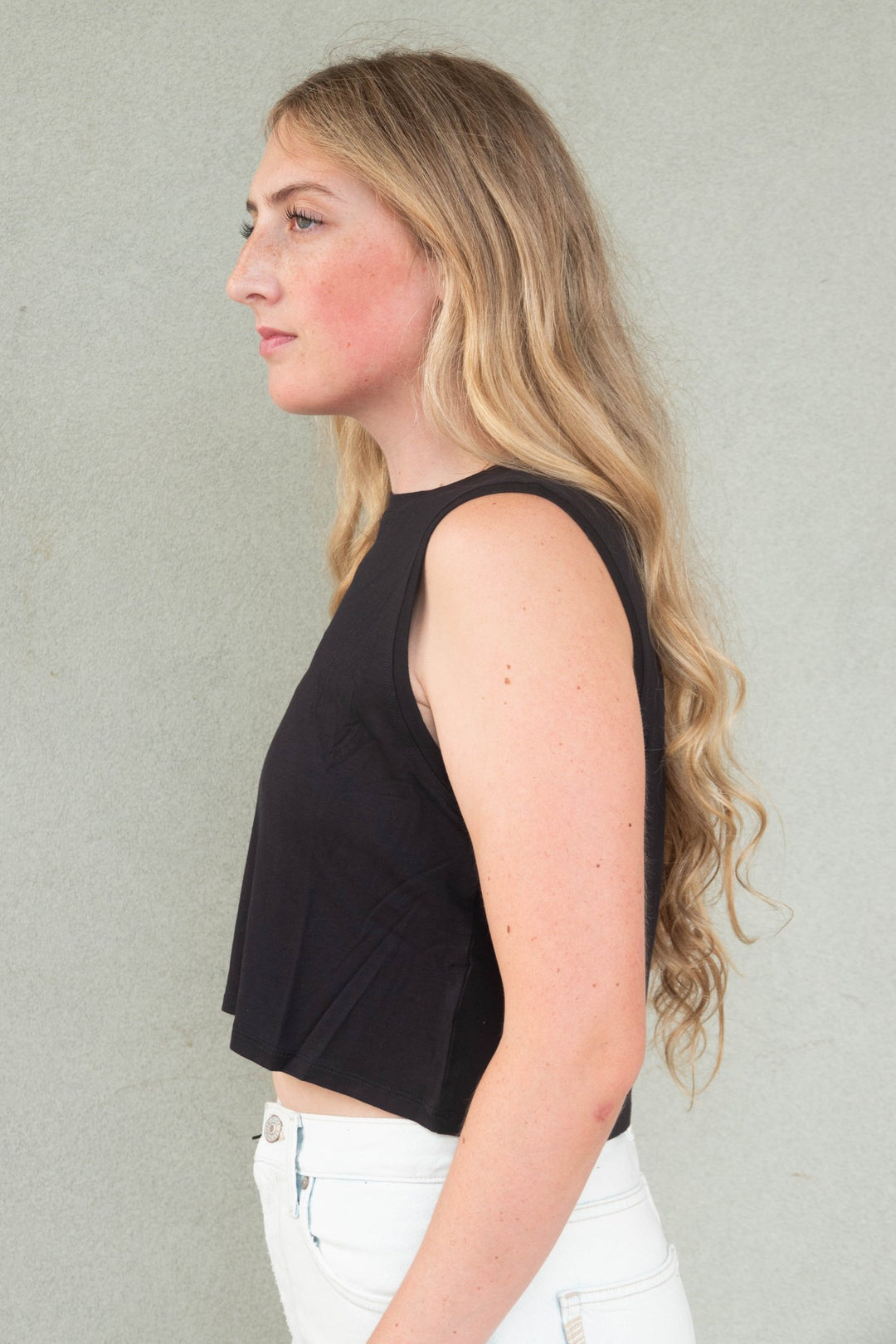 Sienna Jersey Tank - Black - Jaffi's