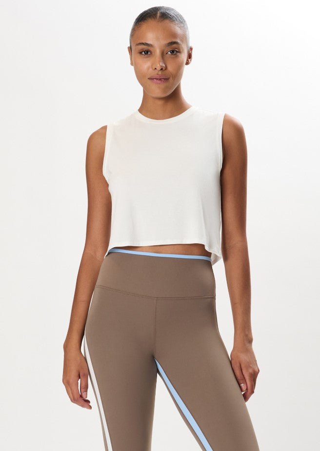 Sienna Jersey Tank - White - Jaffi's