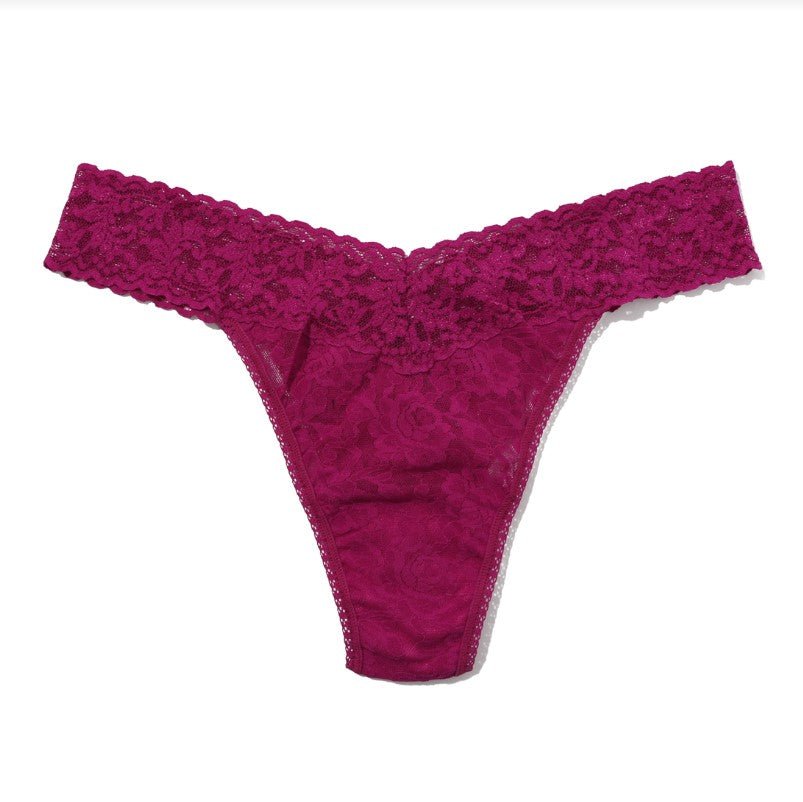 Signature Lace Original Rise Thong - From The Vine - Jaffi's