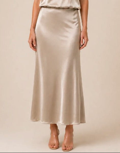 Silky Bryce Skirt - Stone - Jaffi's