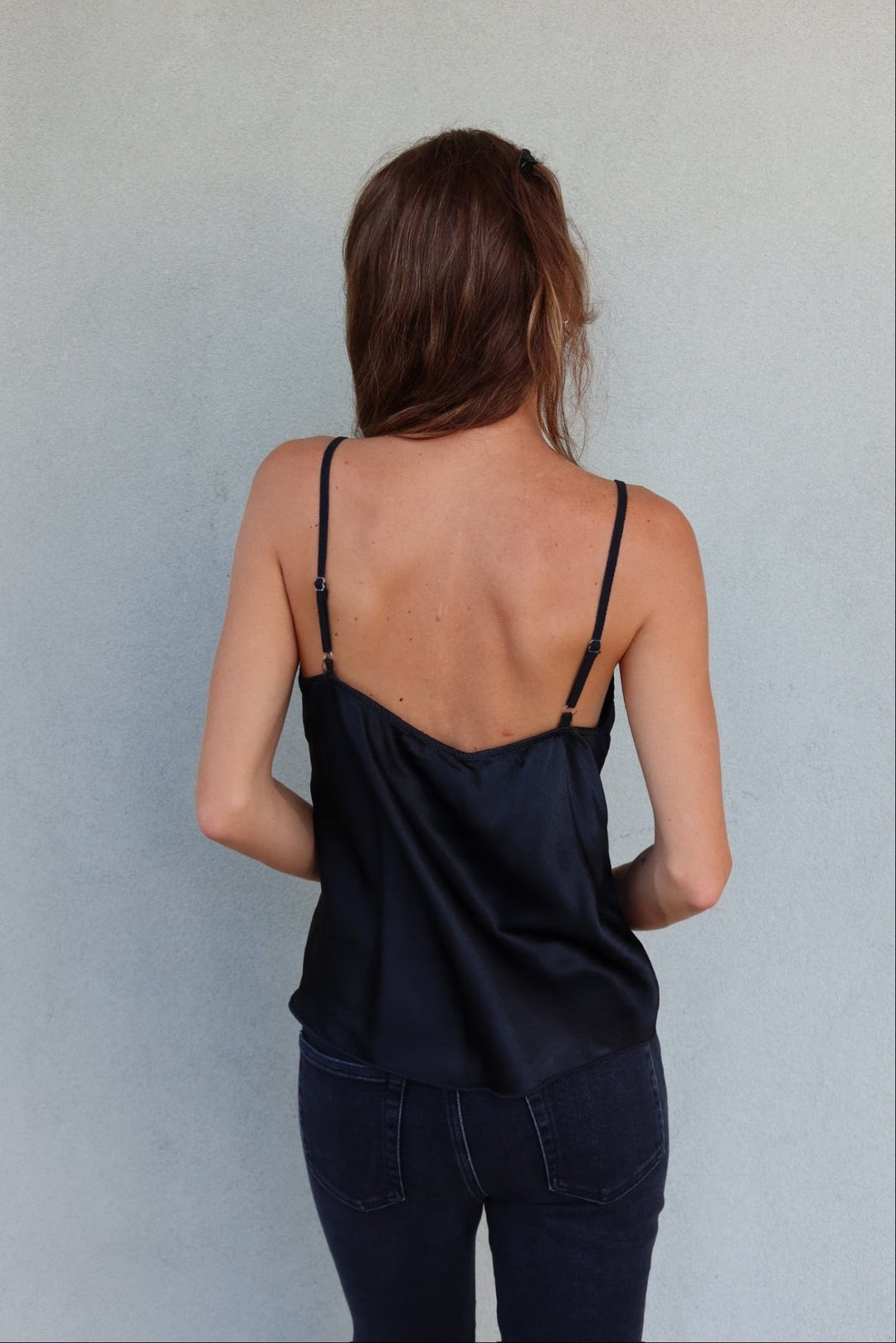 Silky Camisole - Black - Jaffi&