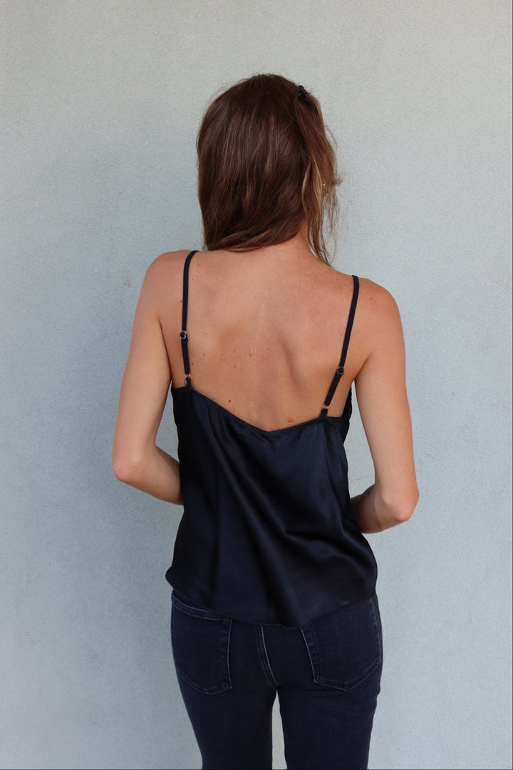 Silky Camisole - Black - Jaffi&