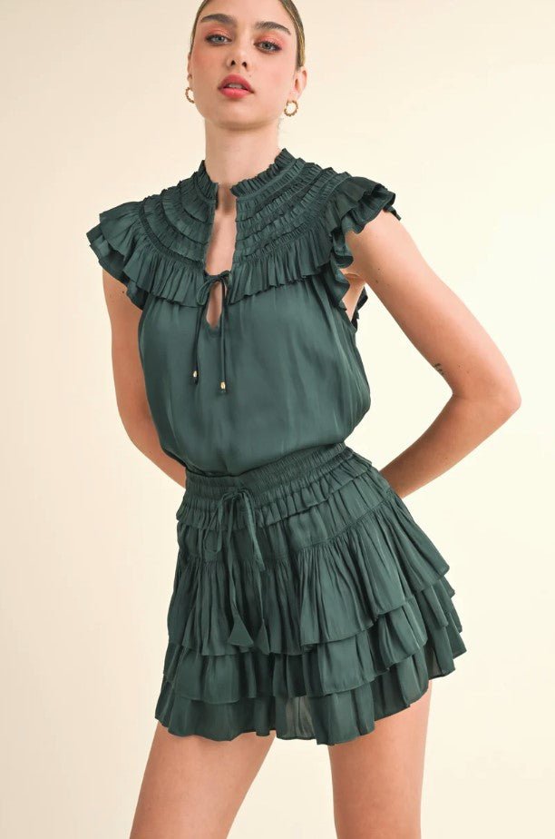 Silky Mandy Skort - Teal Blue - Jaffi's