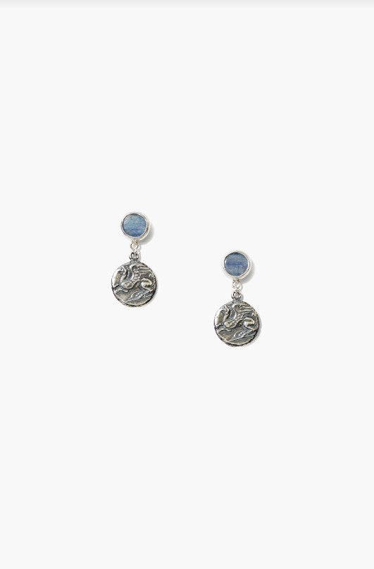 Silver Roman Coin Earring