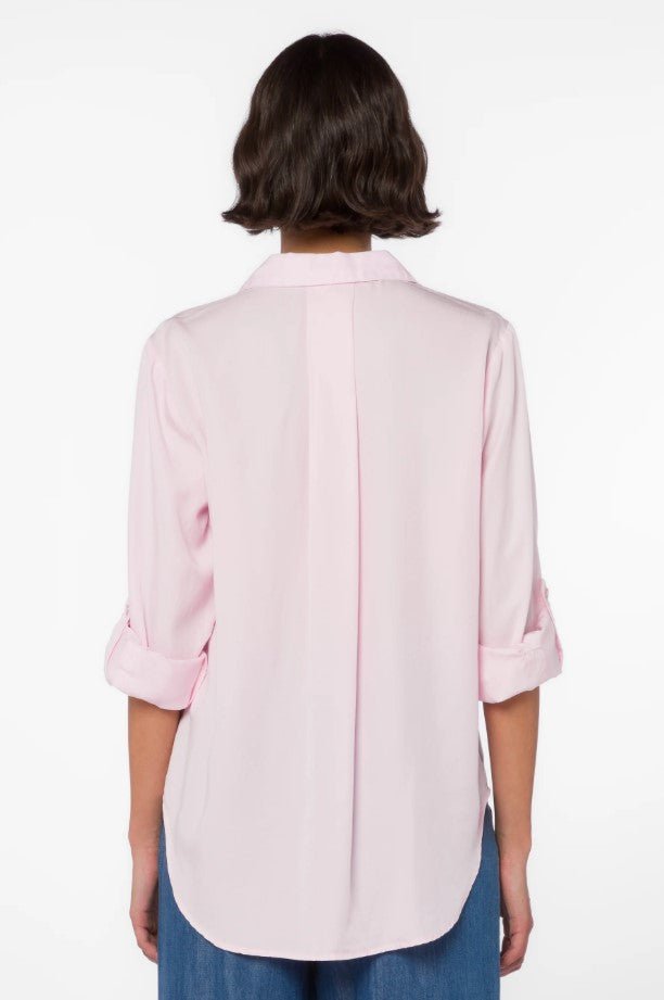 Sirena Button Down - Frosty Pink - Jaffi's