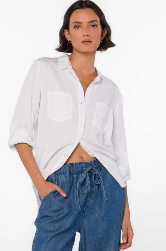 Sirena Button Down - Optic White