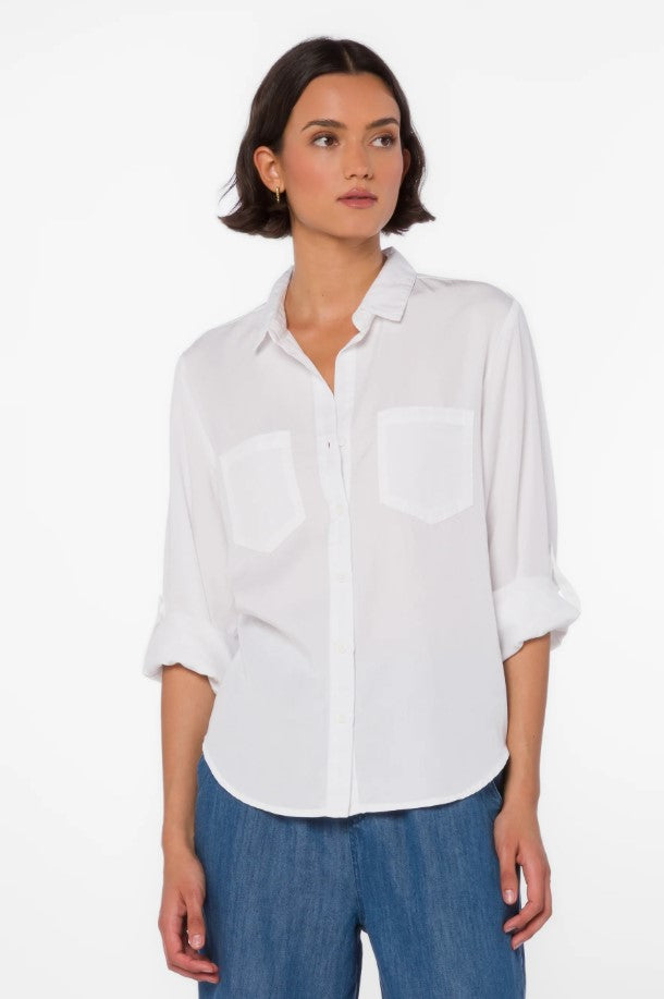 Sirena Button Down - Optic White