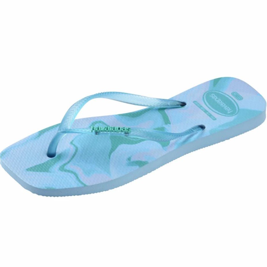 Slim Square Jelly Flip Flop - Lavender Blue - Jaffi's
