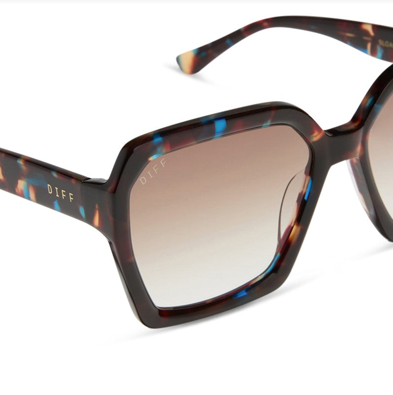 Sloane Sunglasses - Confetti Tortoise + Brown Gradient