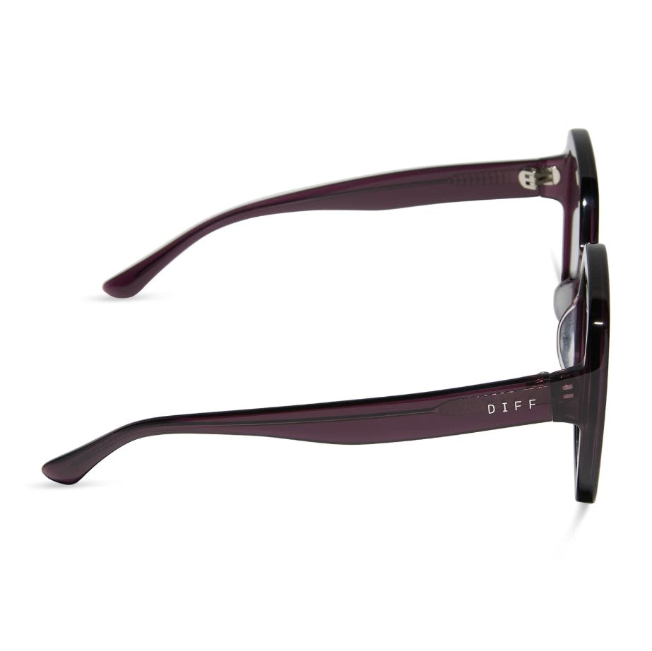 Sloane Sunglasses - Aubergine + Grey