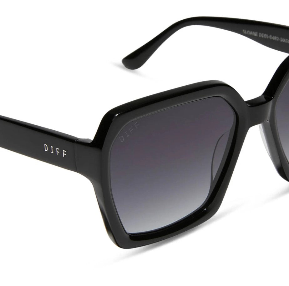 Sloane Sunglasses - Black + Grey Gradient