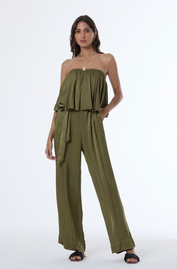 Solstice Jumpsuit - Dark Olive - Jaffi's